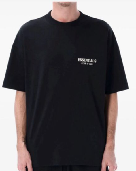 Playera Essentials Jet Black