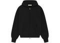 Hoodie Essentials Zipper Jet Black Ss24